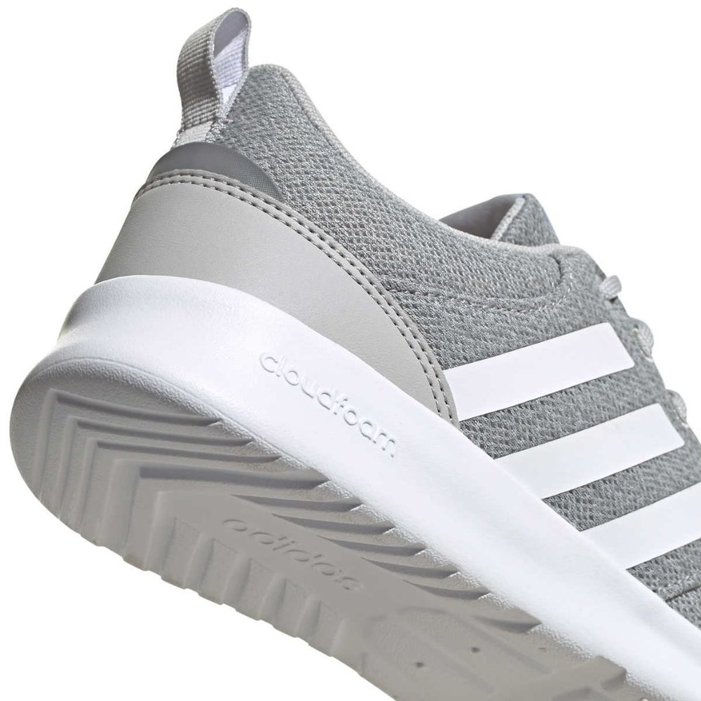 Gray adidas Ladies' QT Racer 2.0 Sneaker - Picture 8 of 9